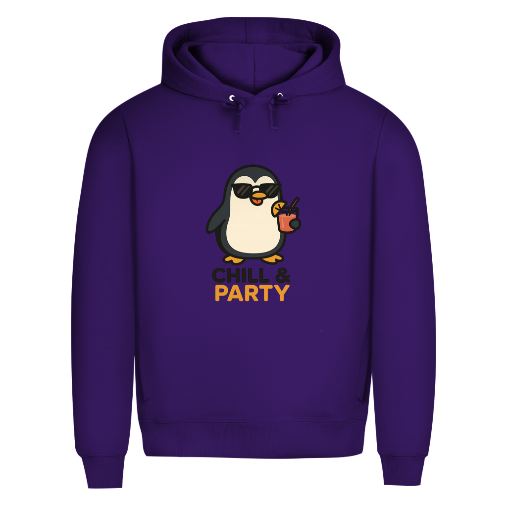 Chill & Party - Herren Premium Bio Hoodie