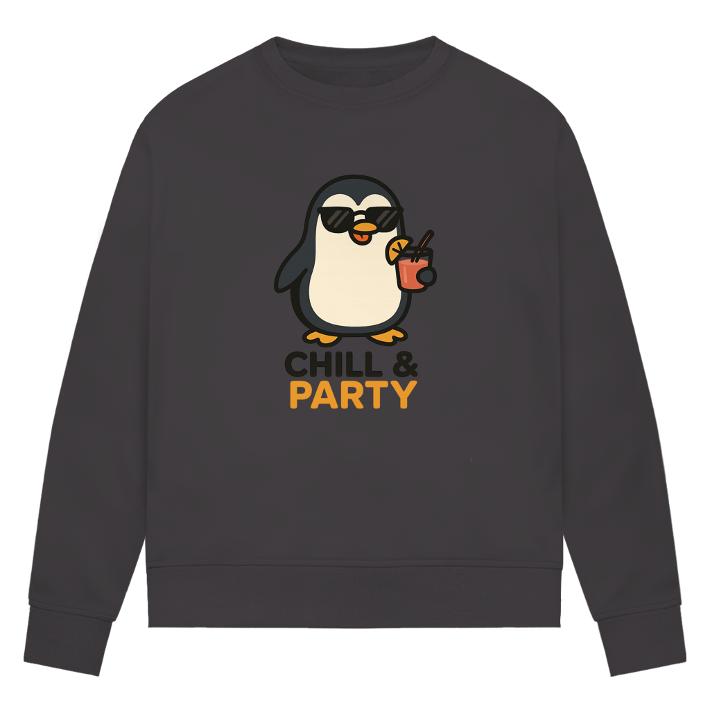 Chill & Party - Damen Premium Bio Sweatshirt