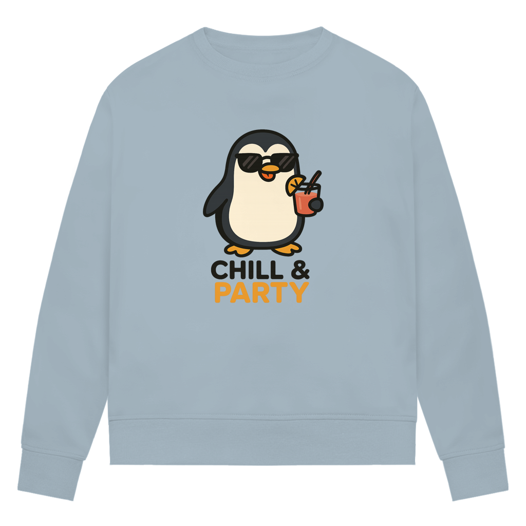 Chill & Party - Damen Premium Bio Sweatshirt