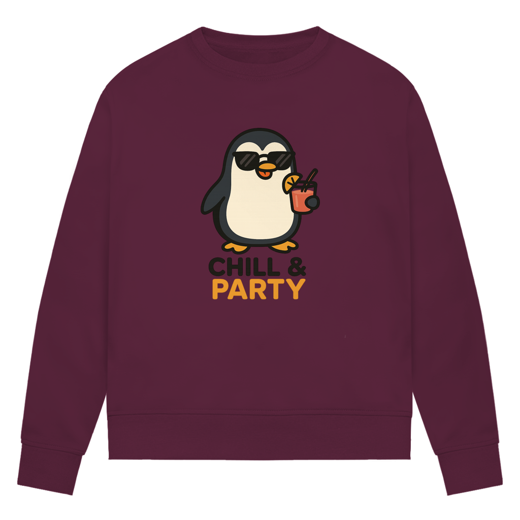 Chill & Party - Damen Premium Bio Sweatshirt