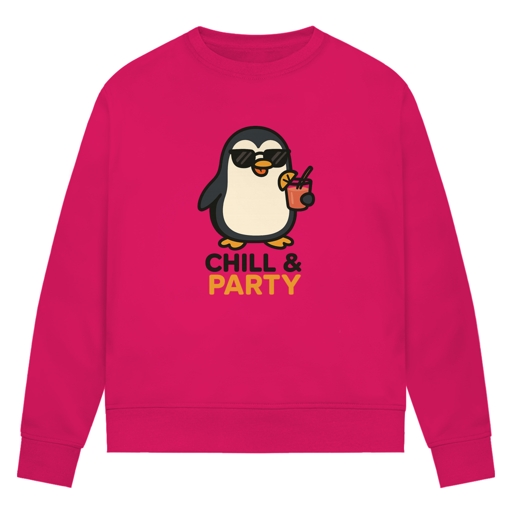 Chill & Party - Damen Premium Bio Sweatshirt