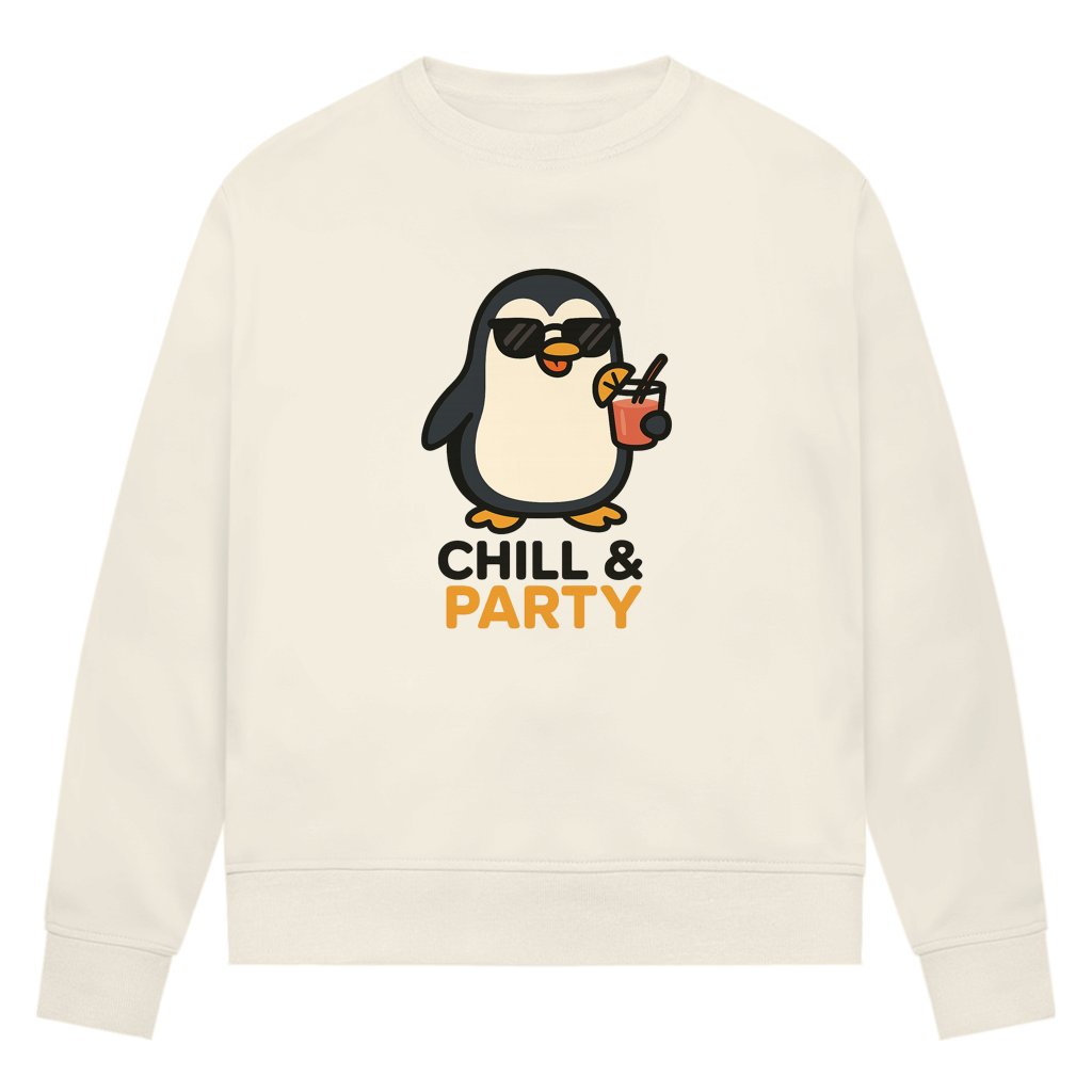 Chill & Party - Damen Premium Bio Sweatshirt