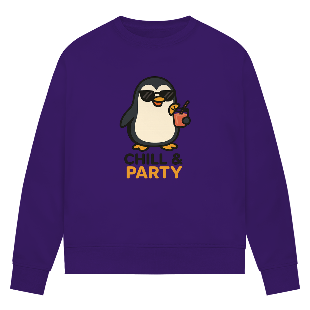 Chill & Party - Damen Premium Bio Sweatshirt