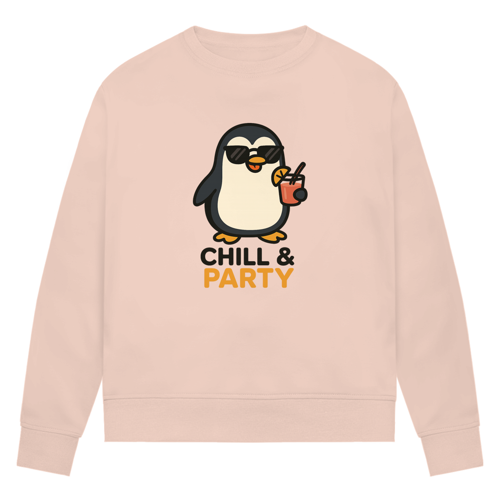 Chill & Party - Damen Premium Bio Sweatshirt