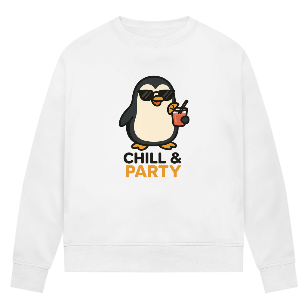 Chill & Party - Damen Premium Bio Sweatshirt