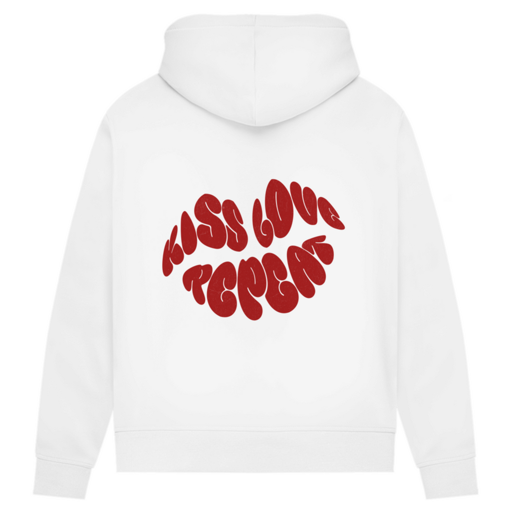 Kiss Love Repeat - Damen Premium Bio Hoodie