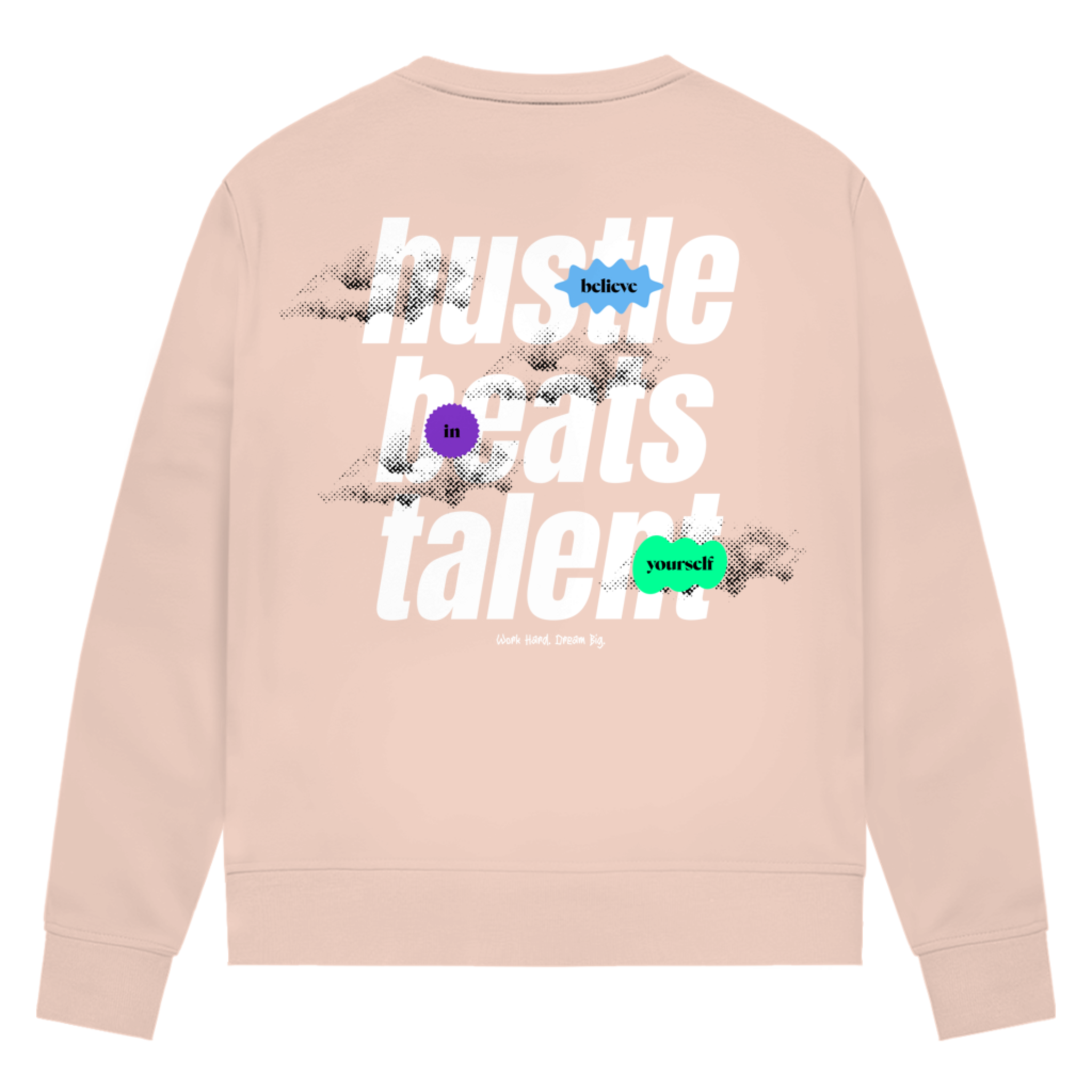 Hustle beats Talent - Damen Premium Bio Sweatshirt