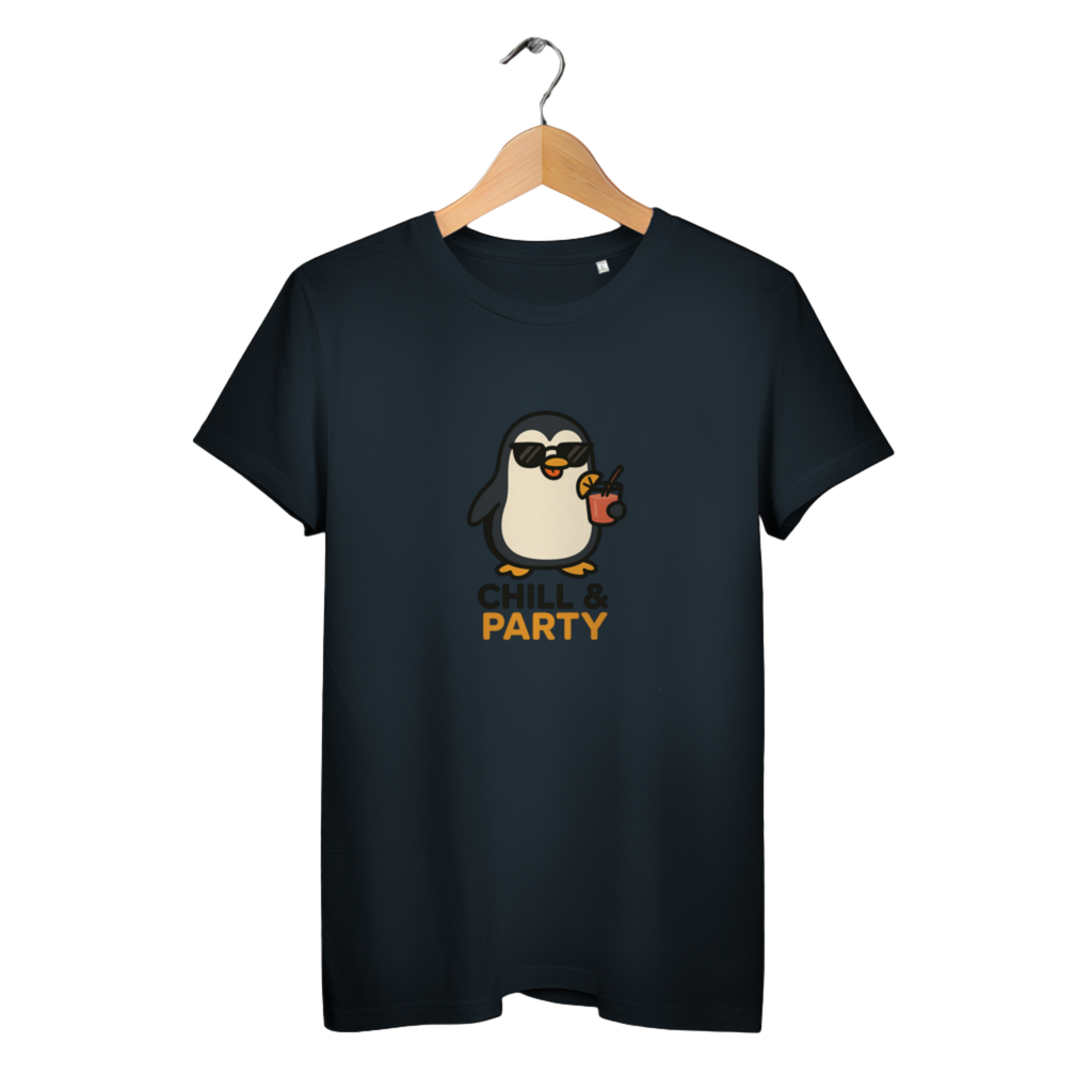 Chill & Party - Damen Premium Bio T-Shirt