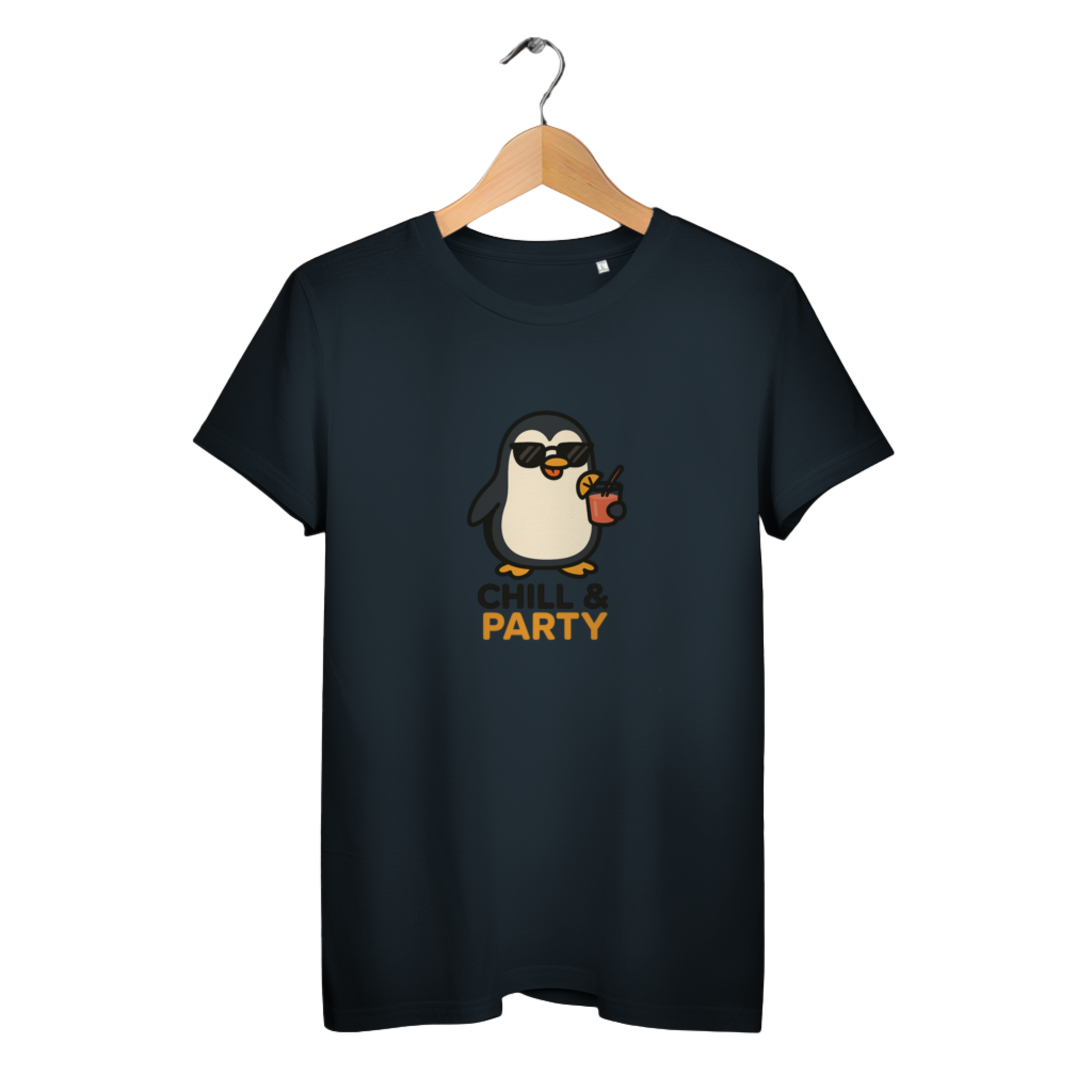 Chill & Party - Damen Premium Bio T-Shirt