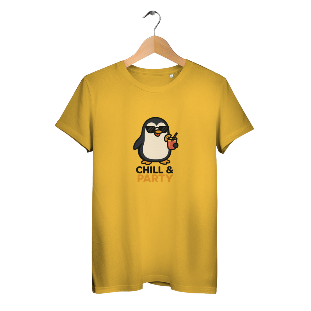 Chill & Party - Damen Premium Bio T-Shirt