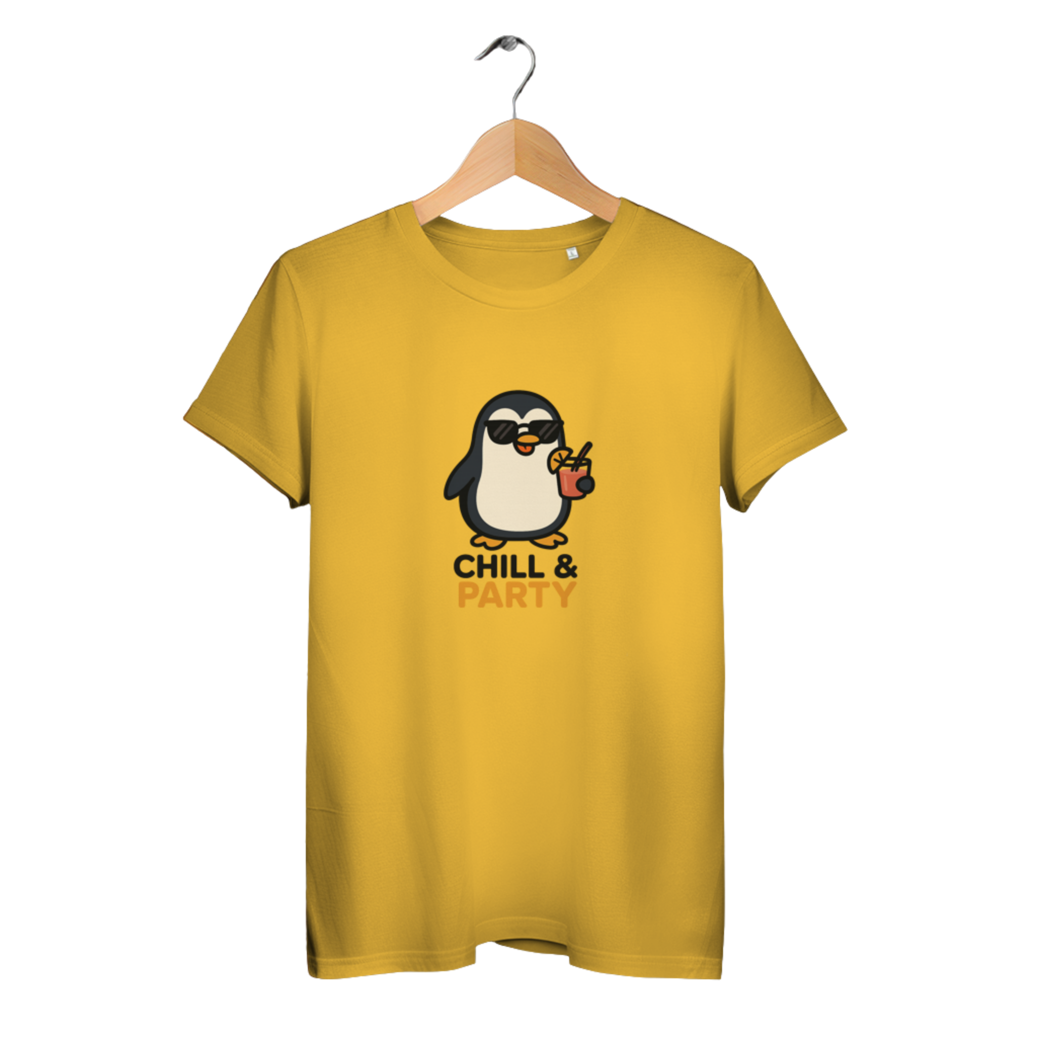 Chill & Party - Damen Premium Bio T-Shirt