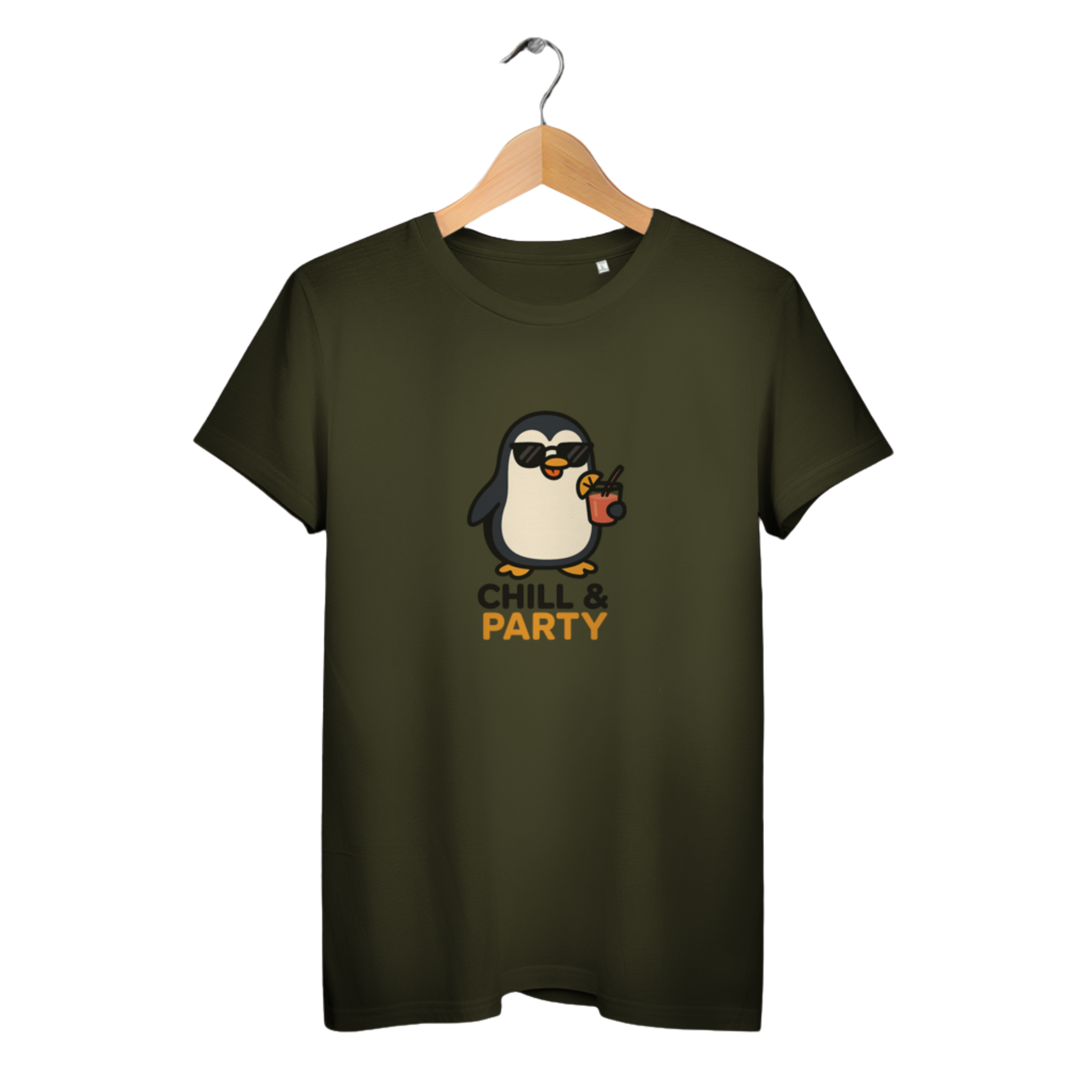 Chill & Party - Damen Premium Bio T-Shirt