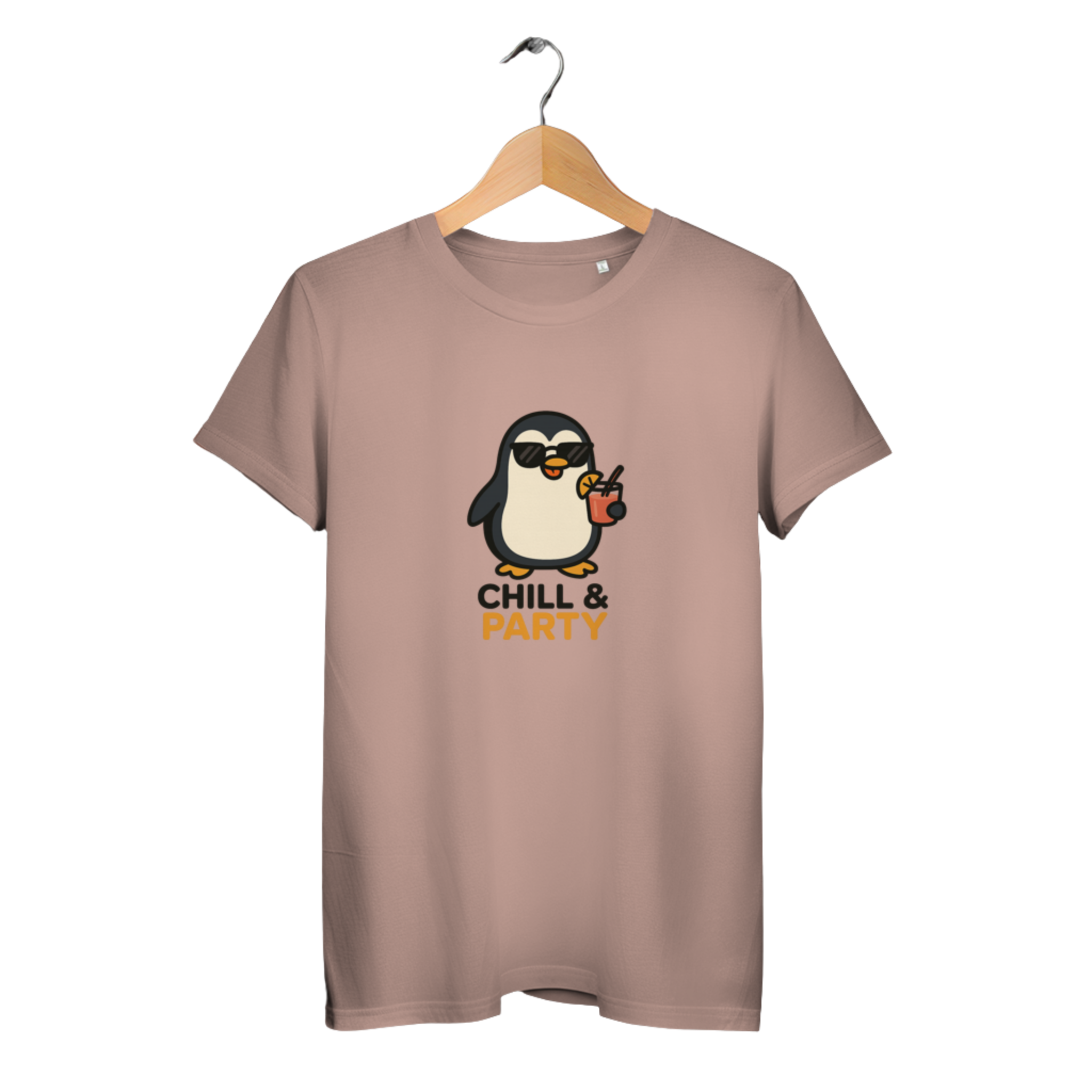 Chill & Party - Damen Premium Bio T-Shirt