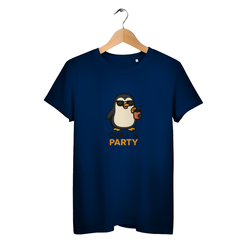 Chill & Party - Damen Premium Bio T-Shirt