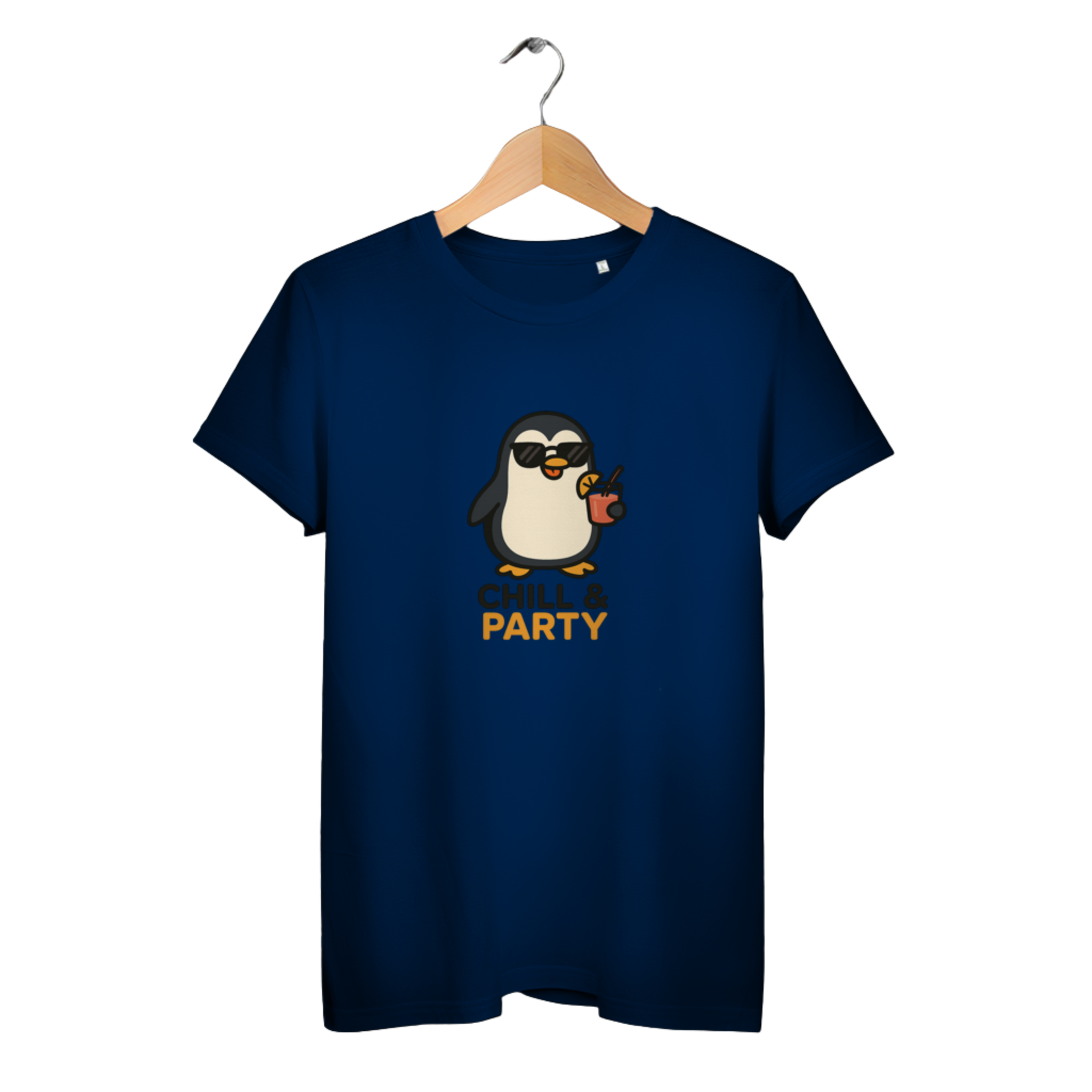 Chill & Party - Damen Premium Bio T-Shirt