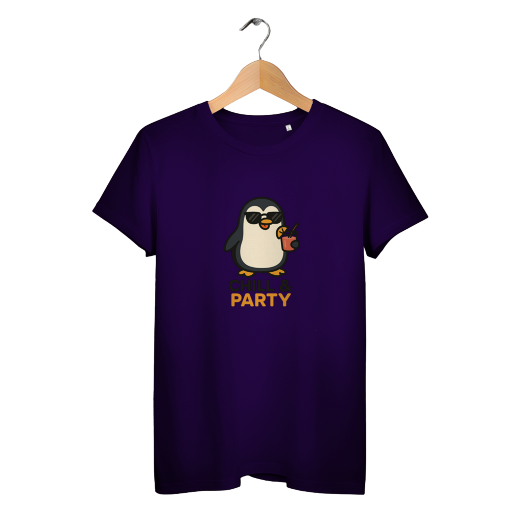 Chill & Party - Damen Premium Bio T-Shirt