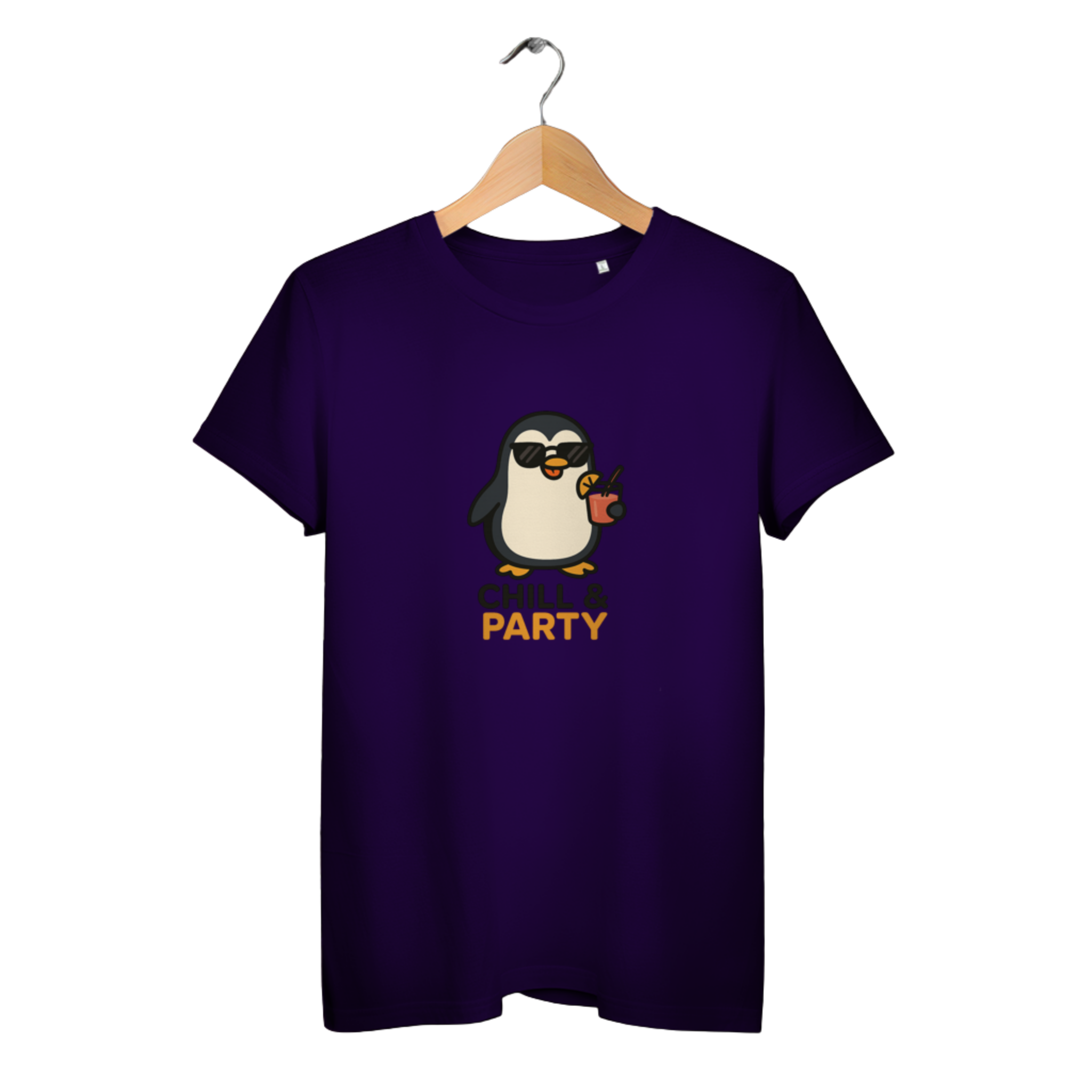 Chill & Party - Damen Premium Bio T-Shirt
