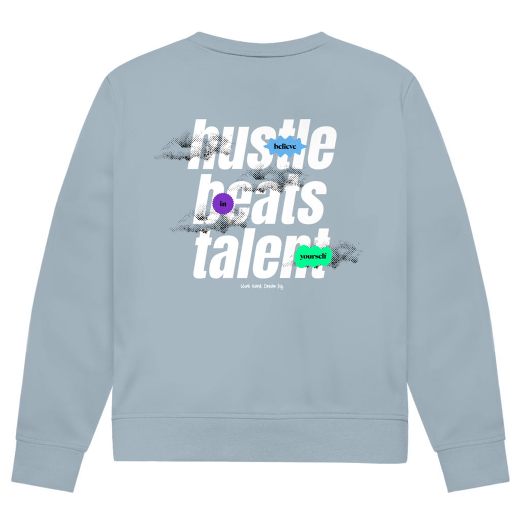 Hustle beats Talent - Herren Premium Bio Sweatshirt