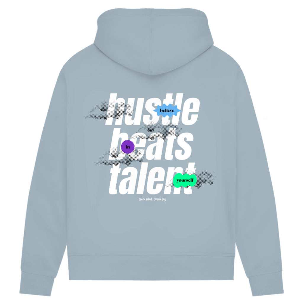 Hustle beats Talent - Damen Premium Bio Hoodie