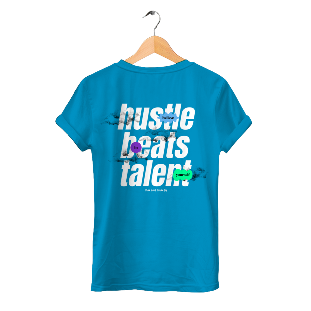 Hustle beats Talent - Damen Premium Bio T-Shirt