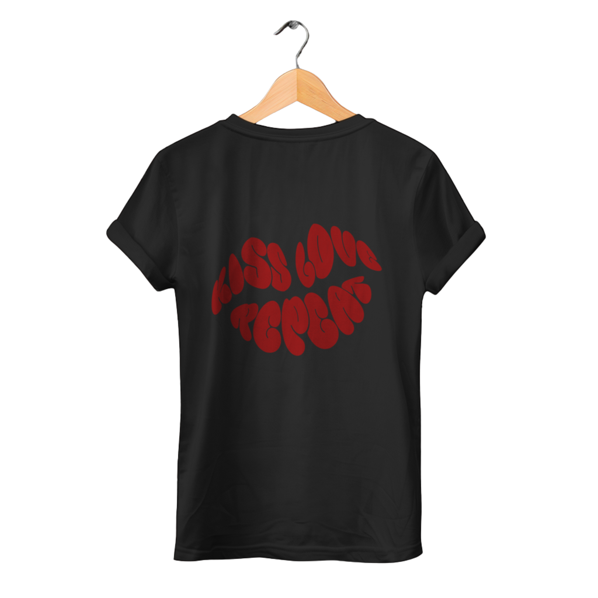 Kiss Love Repeat - Damen Premium Bio T-Shirt