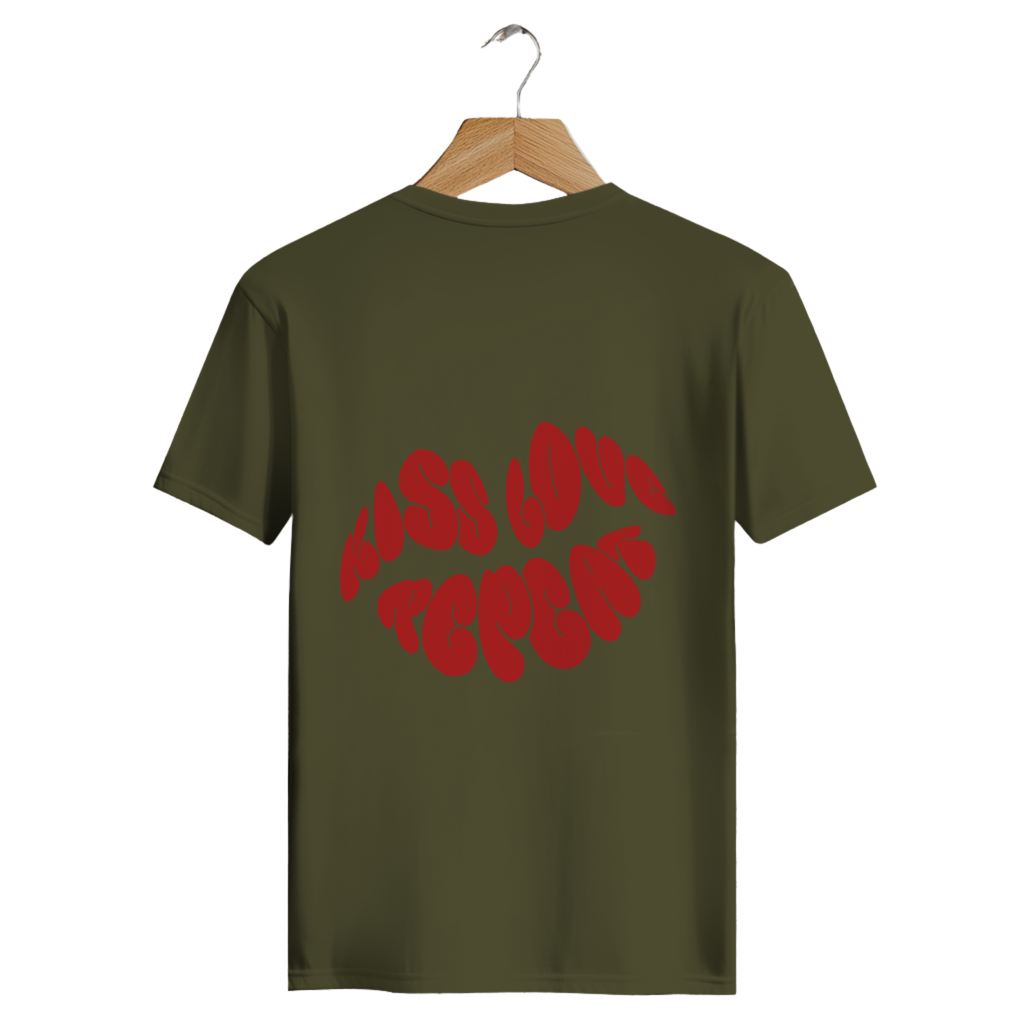 Kiss Love Repeat - Herren Premium Bio T-Shirt