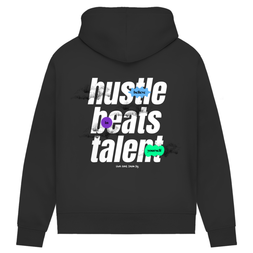 Hustle beats Talent - Damen Premium Bio Hoodie