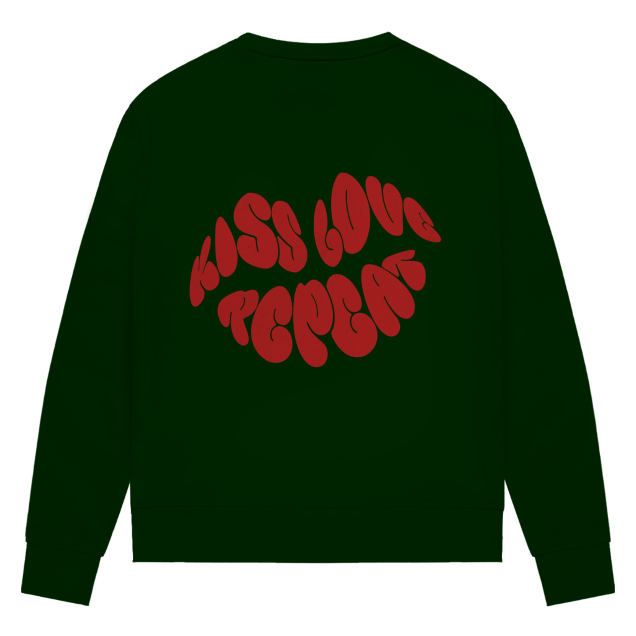 Kiss Love Repeat - Damen Premium Bio Sweatshirt