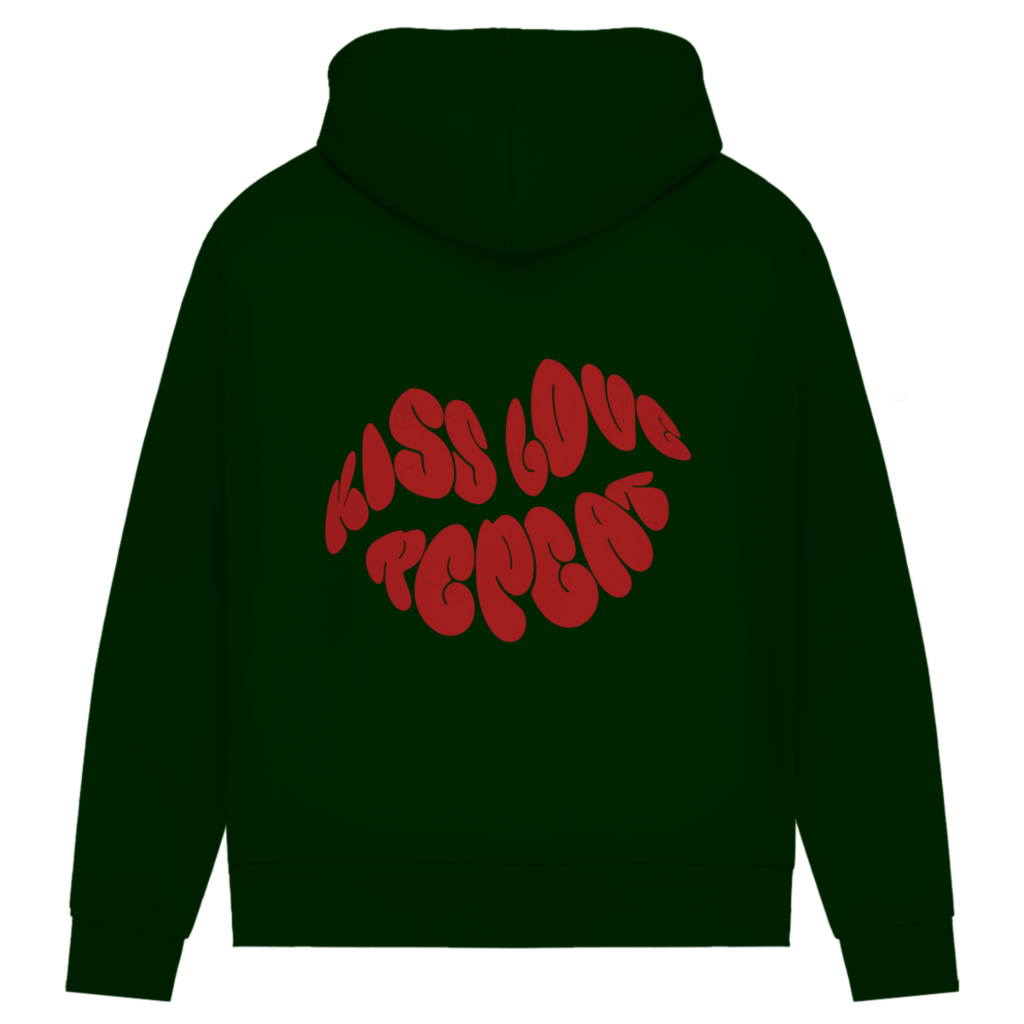 Kiss Love Repeat - Damen Premium Bio Hoodie