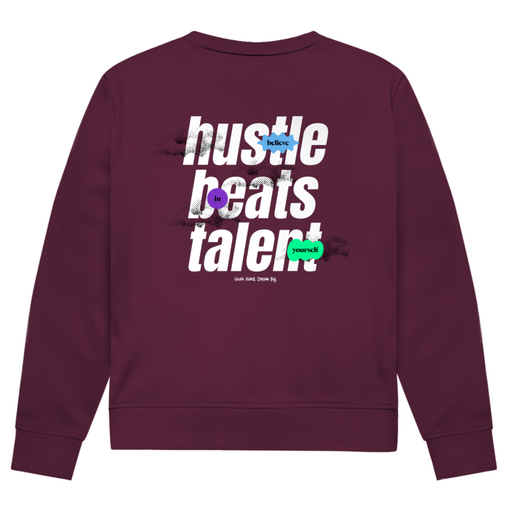Hustle beats Talent - Herren Premium Bio Sweatshirt
