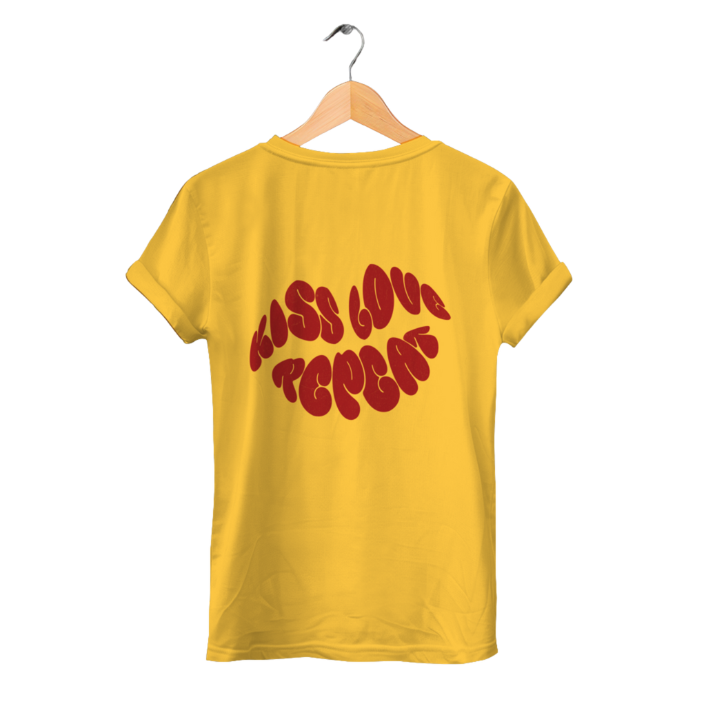 Kiss Love Repeat - Damen Premium Bio T-Shirt