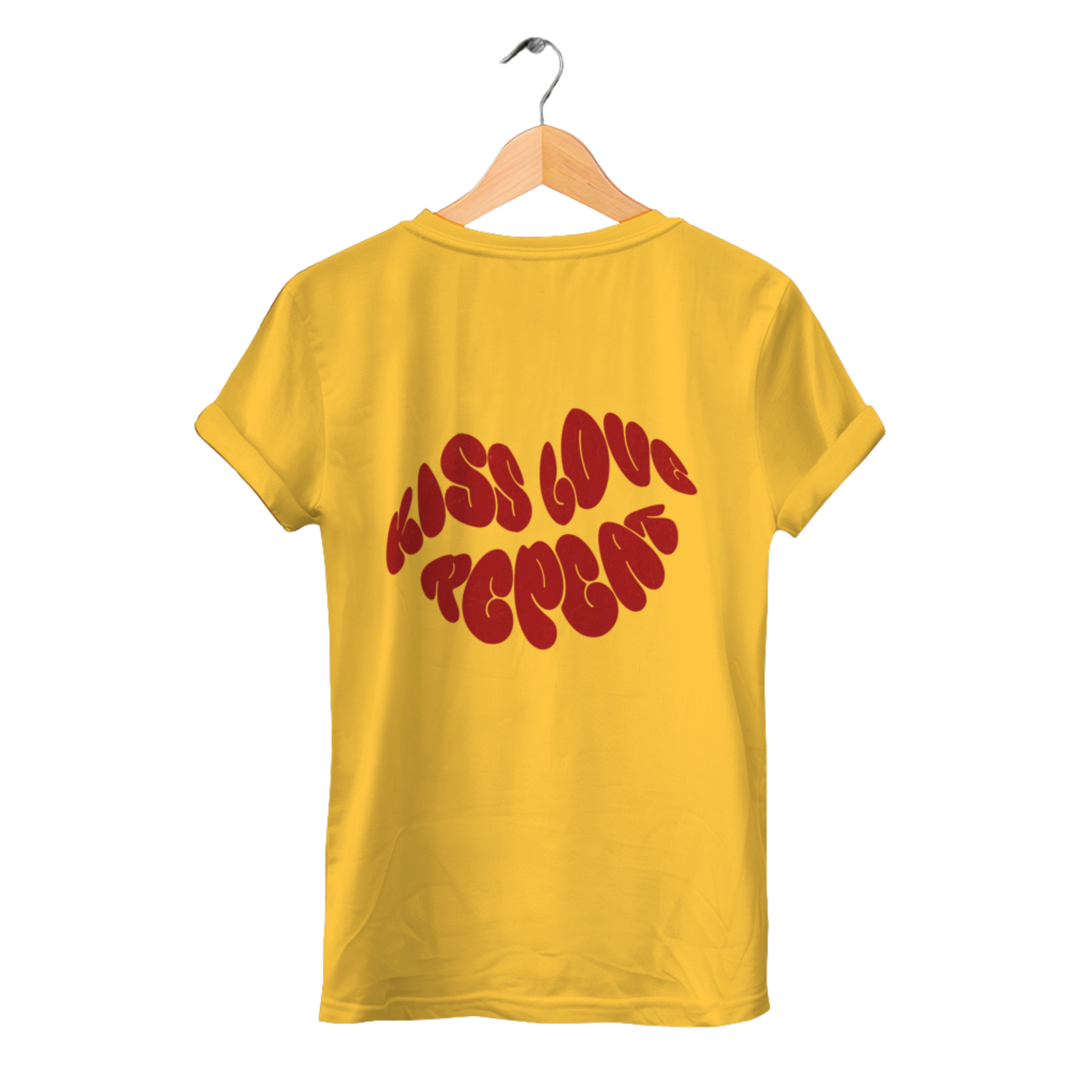 Kiss Love Repeat - Damen Premium Bio T-Shirt