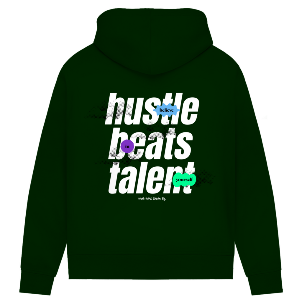 Hustle beats Talent - Damen Premium Bio Hoodie