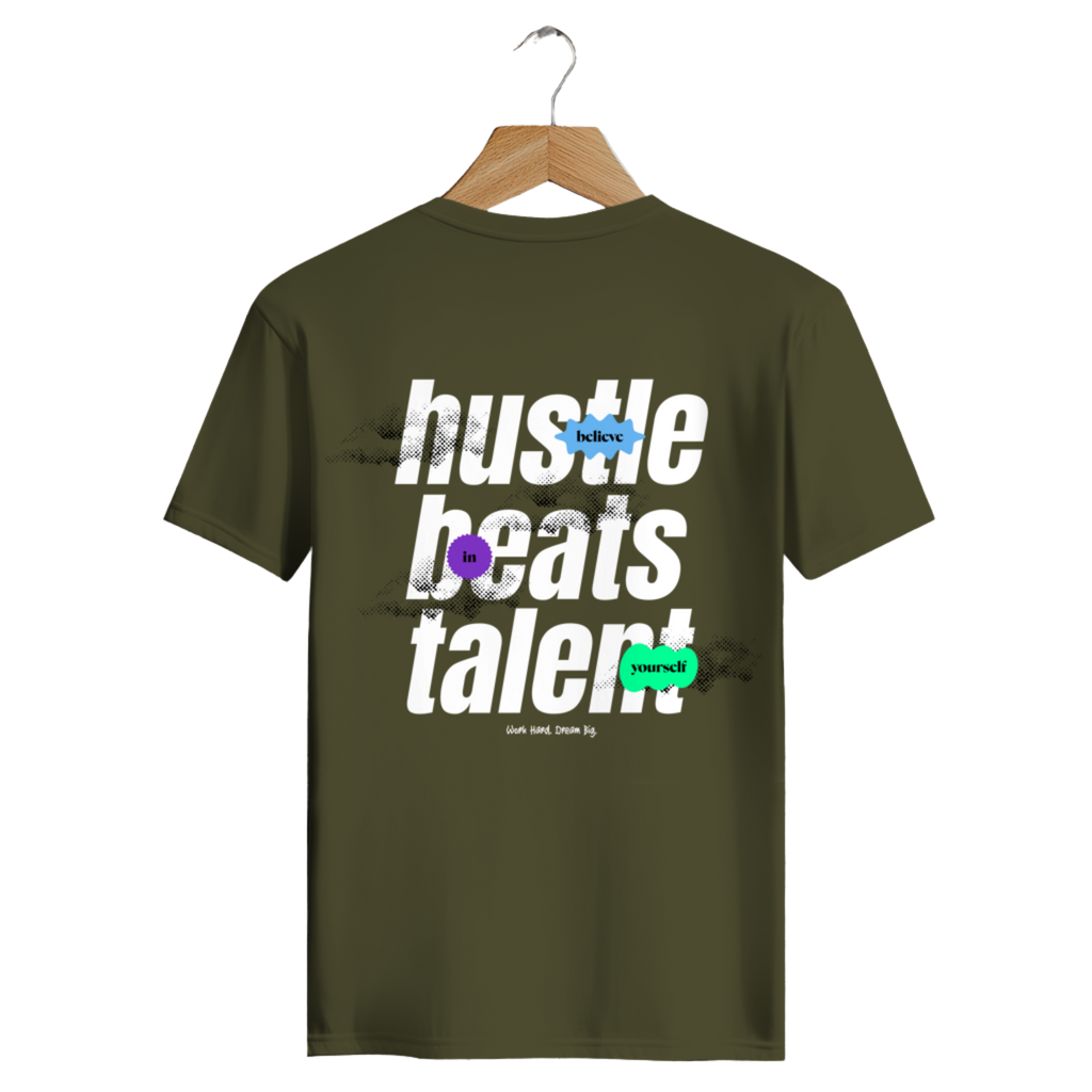 Hustle beats Talent - Herren Premium Bio T-Shirt