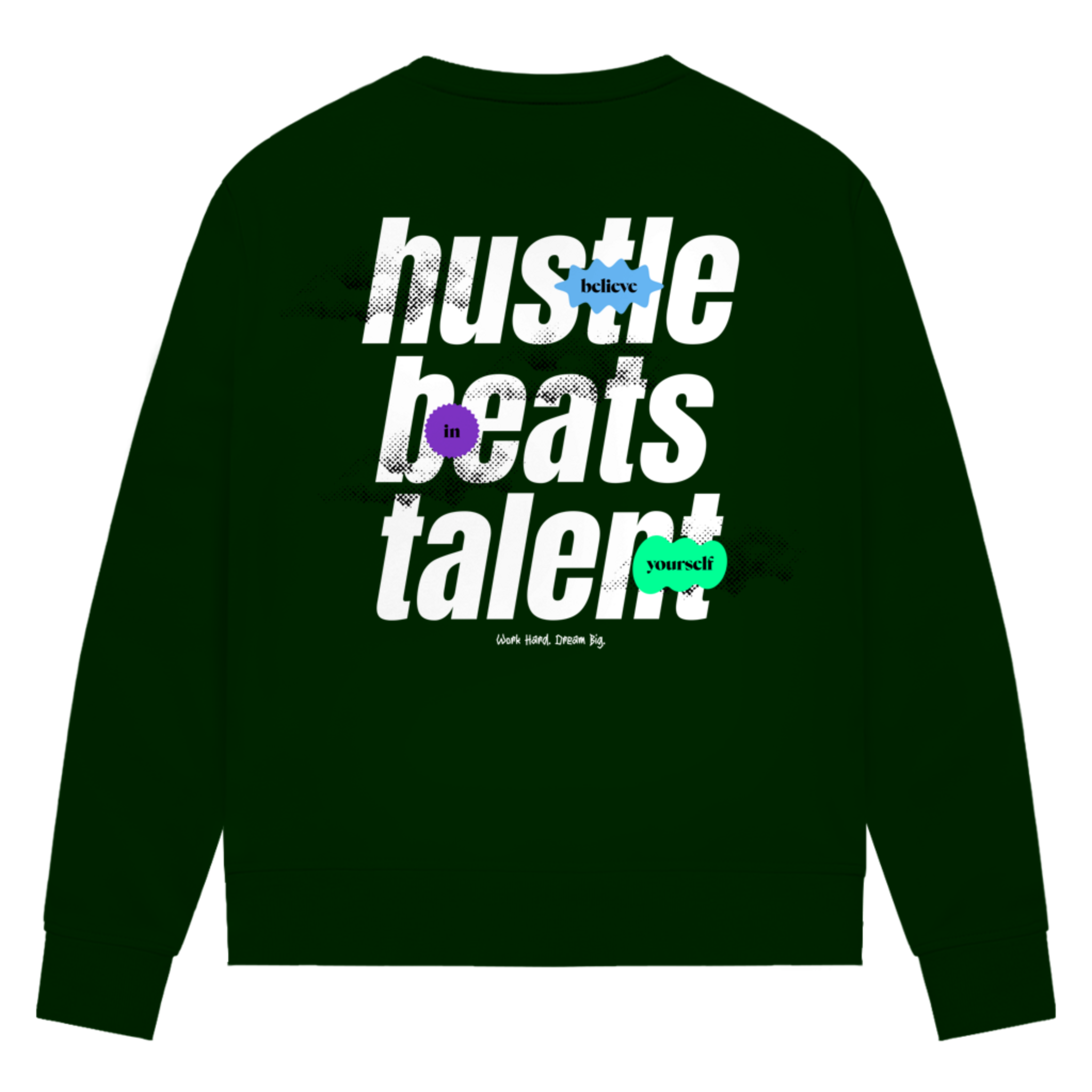 Hustle beats Talent - Damen Premium Bio Sweatshirt