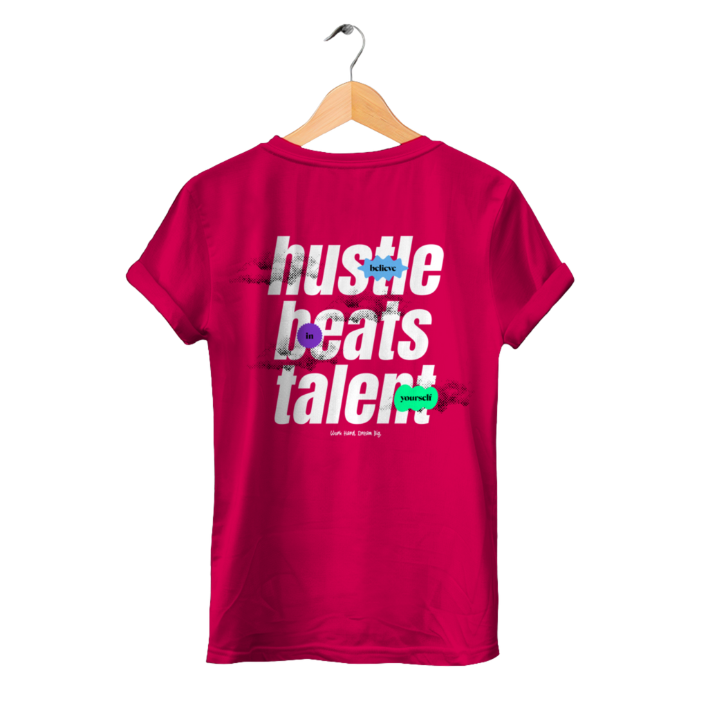 Hustle beats Talent - Damen Premium Bio T-Shirt