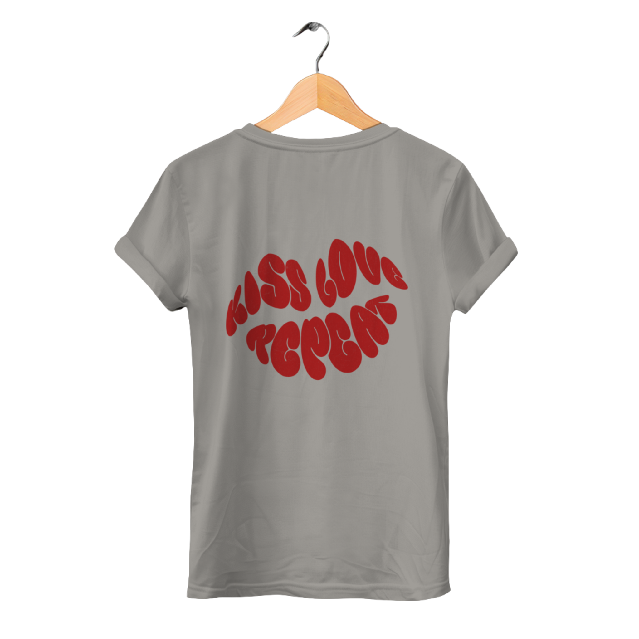 Kiss Love Repeat - Damen Premium Bio T-Shirt