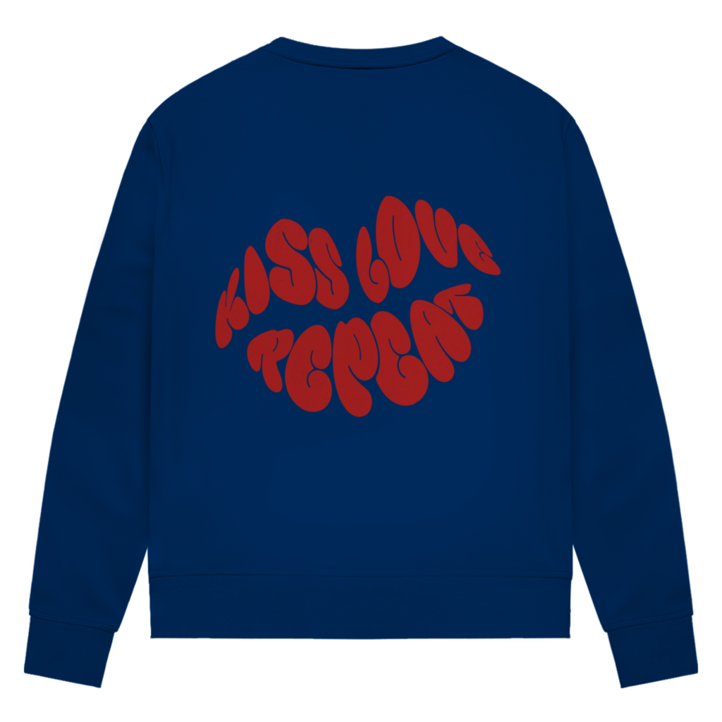 Kiss Love Repeat - Damen Premium Bio Sweatshirt