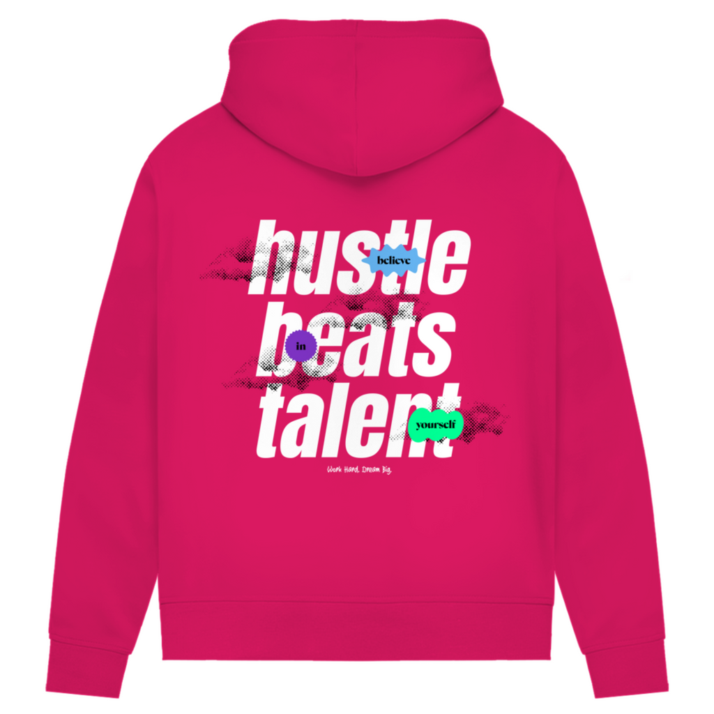 Hustle beats Talent - Damen Premium Bio Hoodie