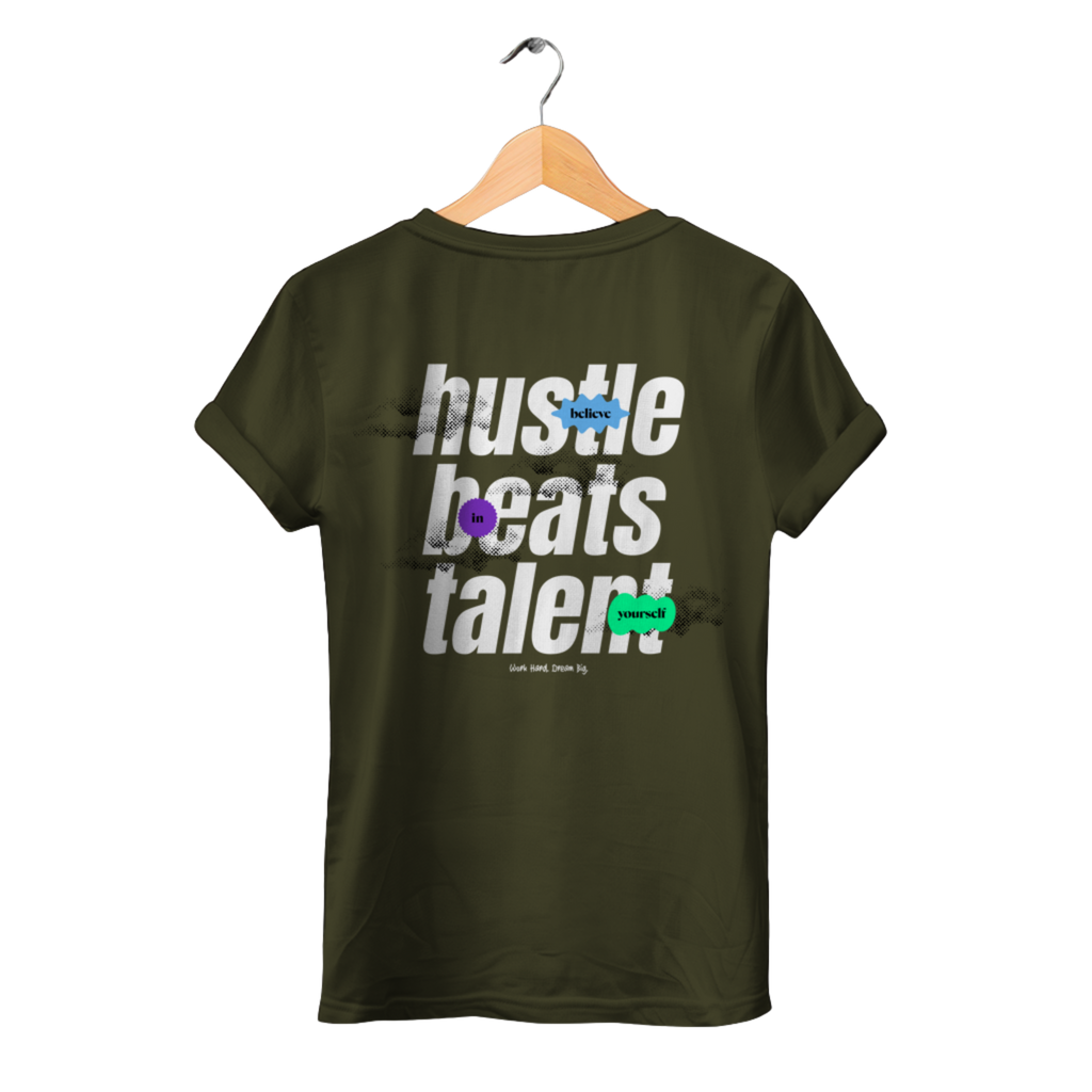 Hustle beats Talent - Damen Premium Bio T-Shirt