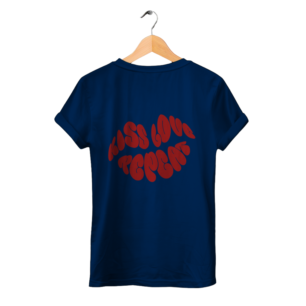 Kiss Love Repeat - Damen Premium Bio T-Shirt