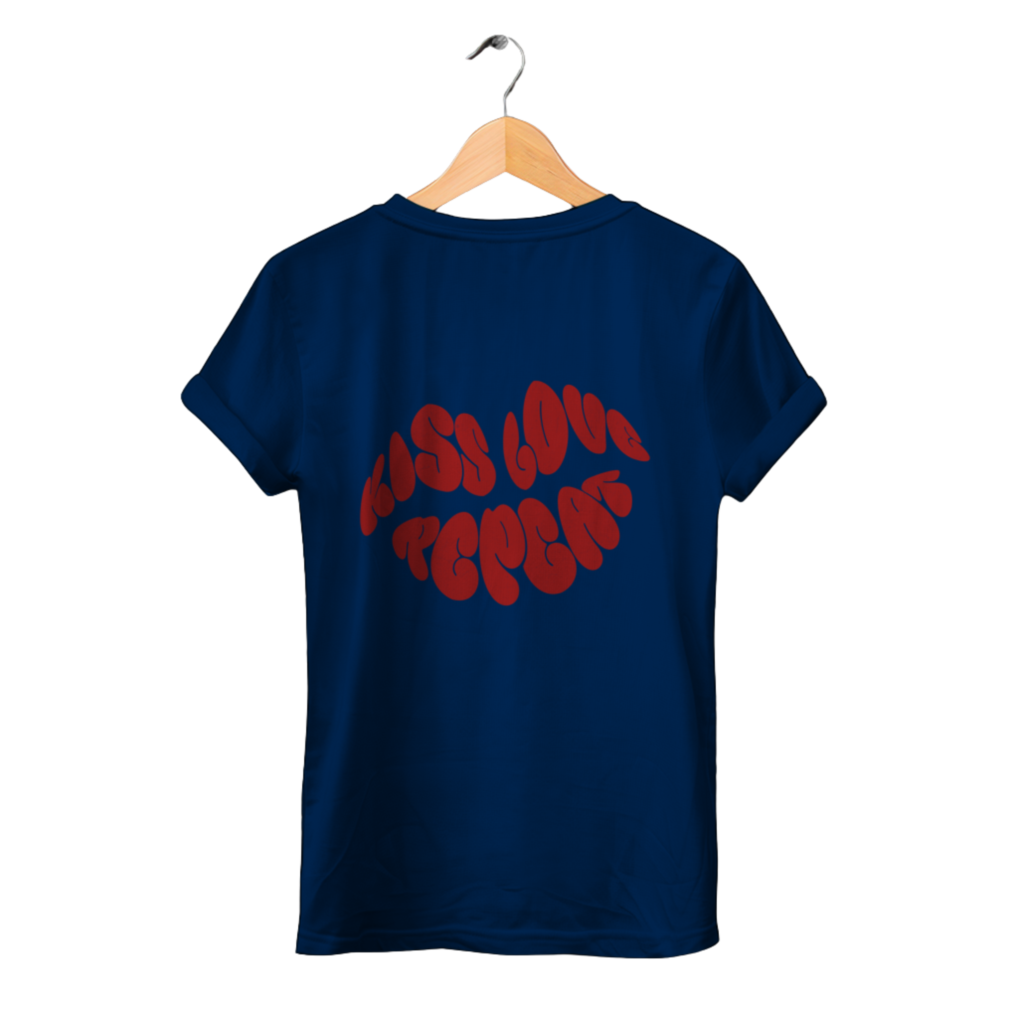 Kiss Love Repeat - Damen Premium Bio T-Shirt