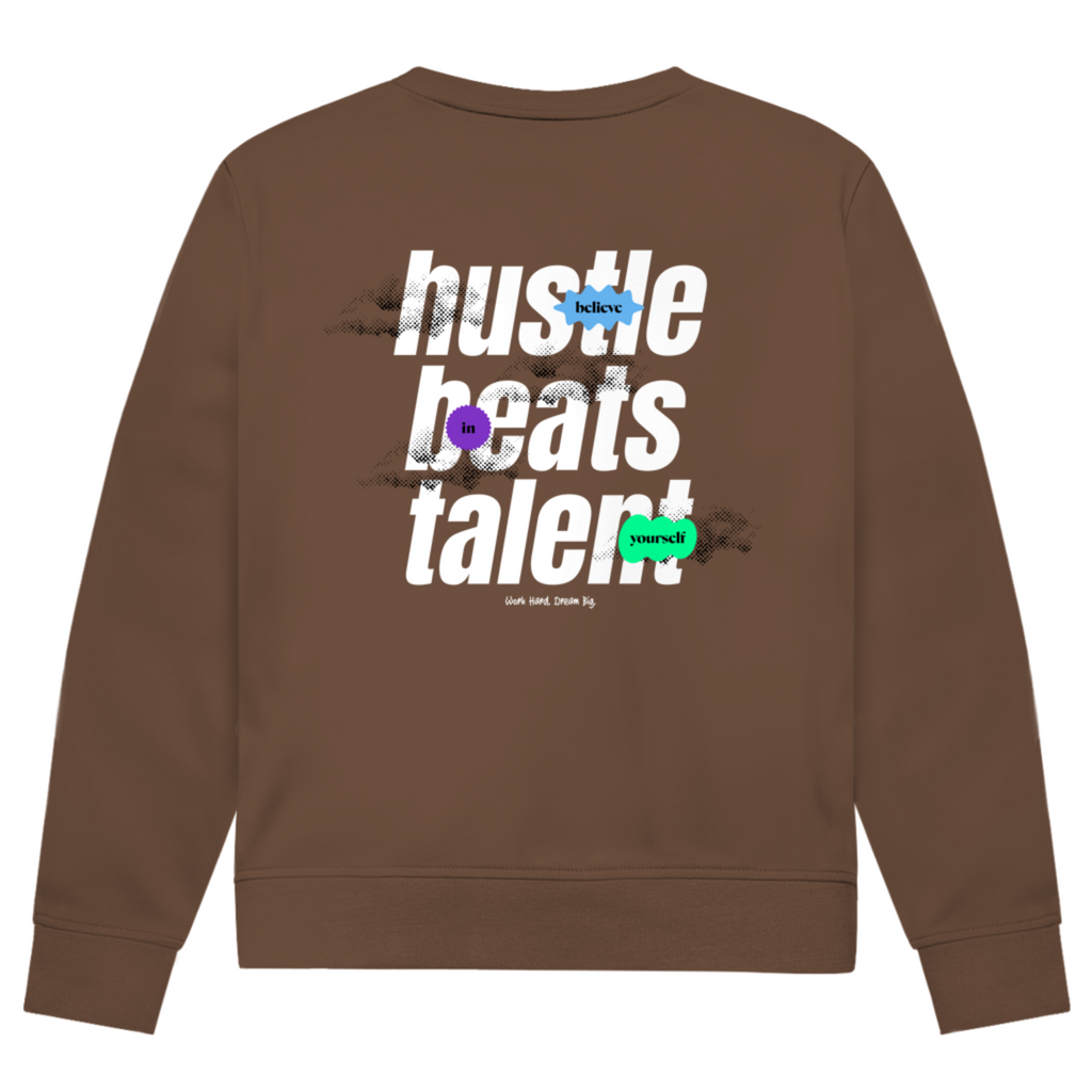 Hustle beats Talent - Herren Premium Bio Sweatshirt