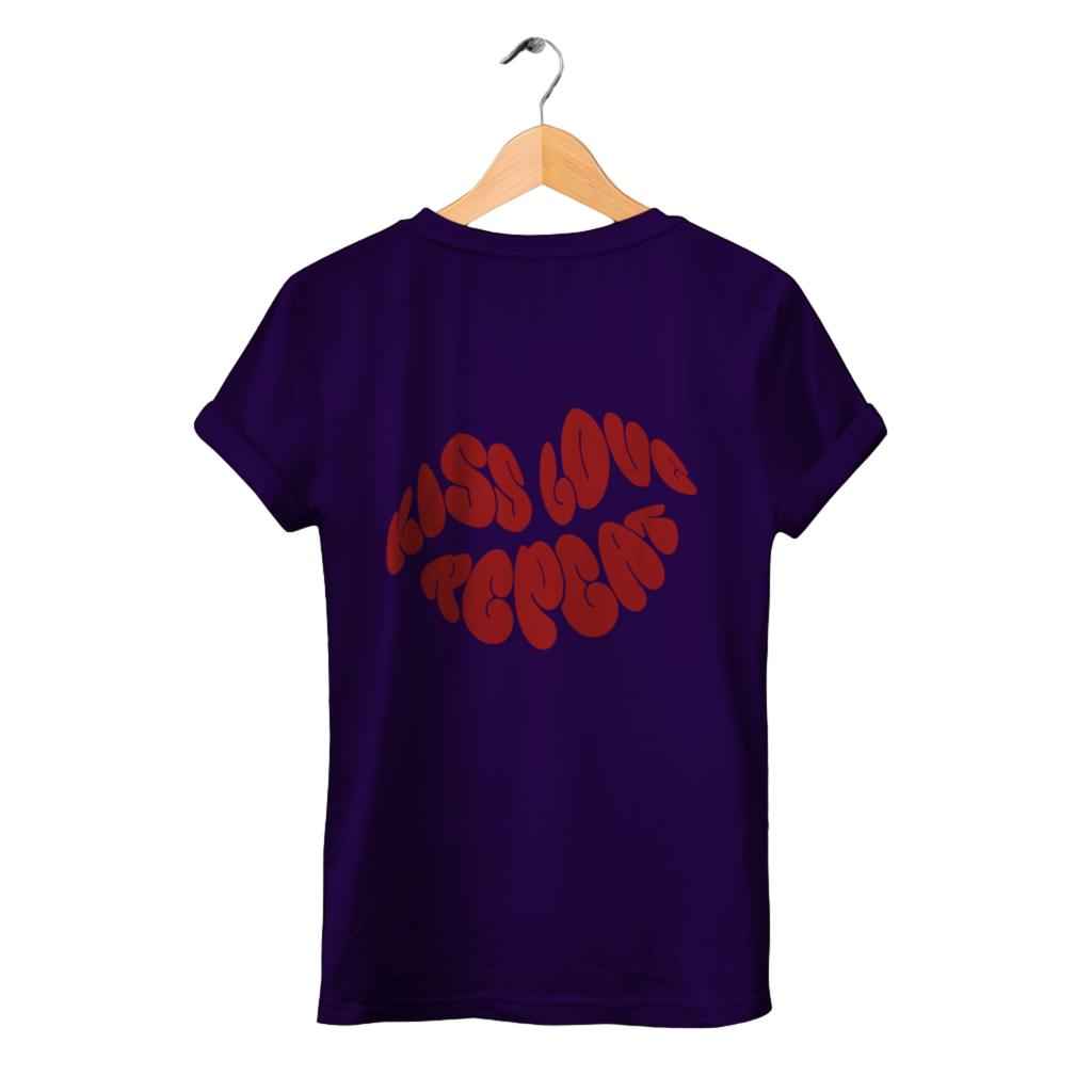 Kiss Love Repeat - Damen Premium Bio T-Shirt