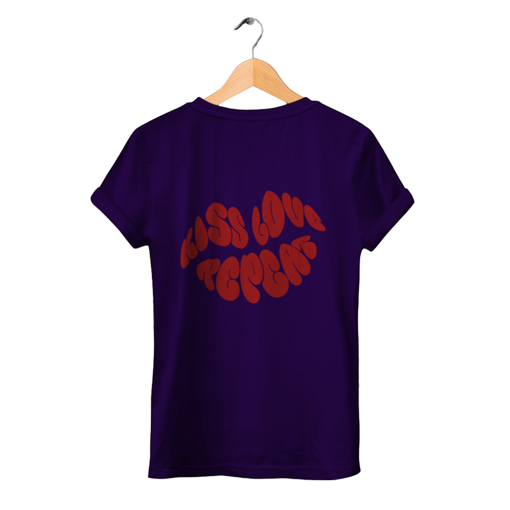 Kiss Love Repeat - Damen Premium Bio T-Shirt