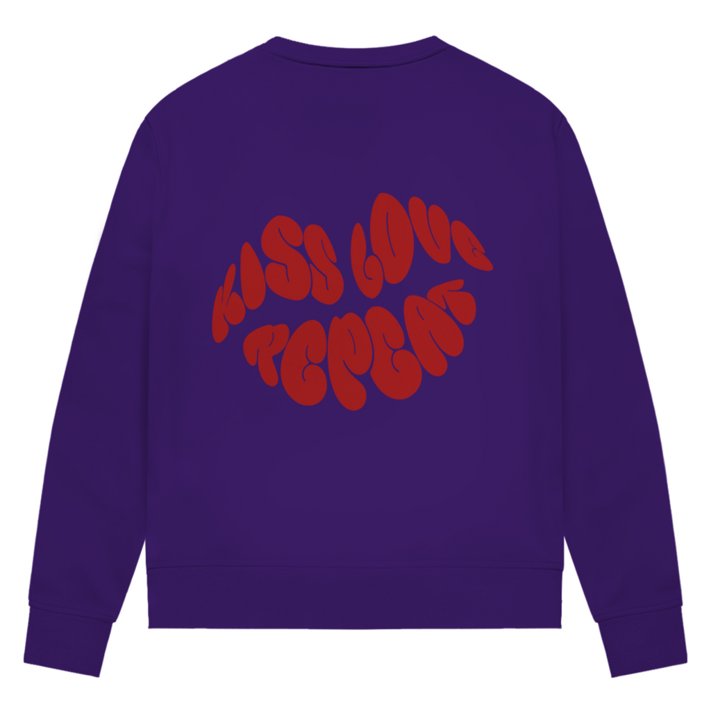 Kiss Love Repeat - Damen Premium Bio Sweatshirt