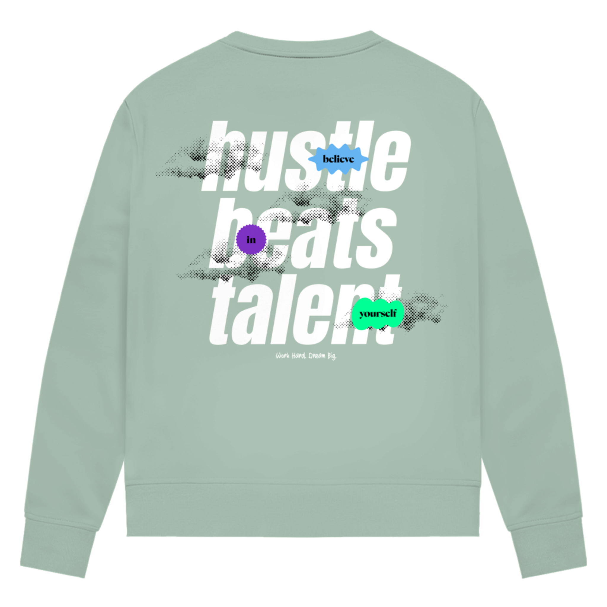 Hustle beats Talent - Damen Premium Bio Sweatshirt