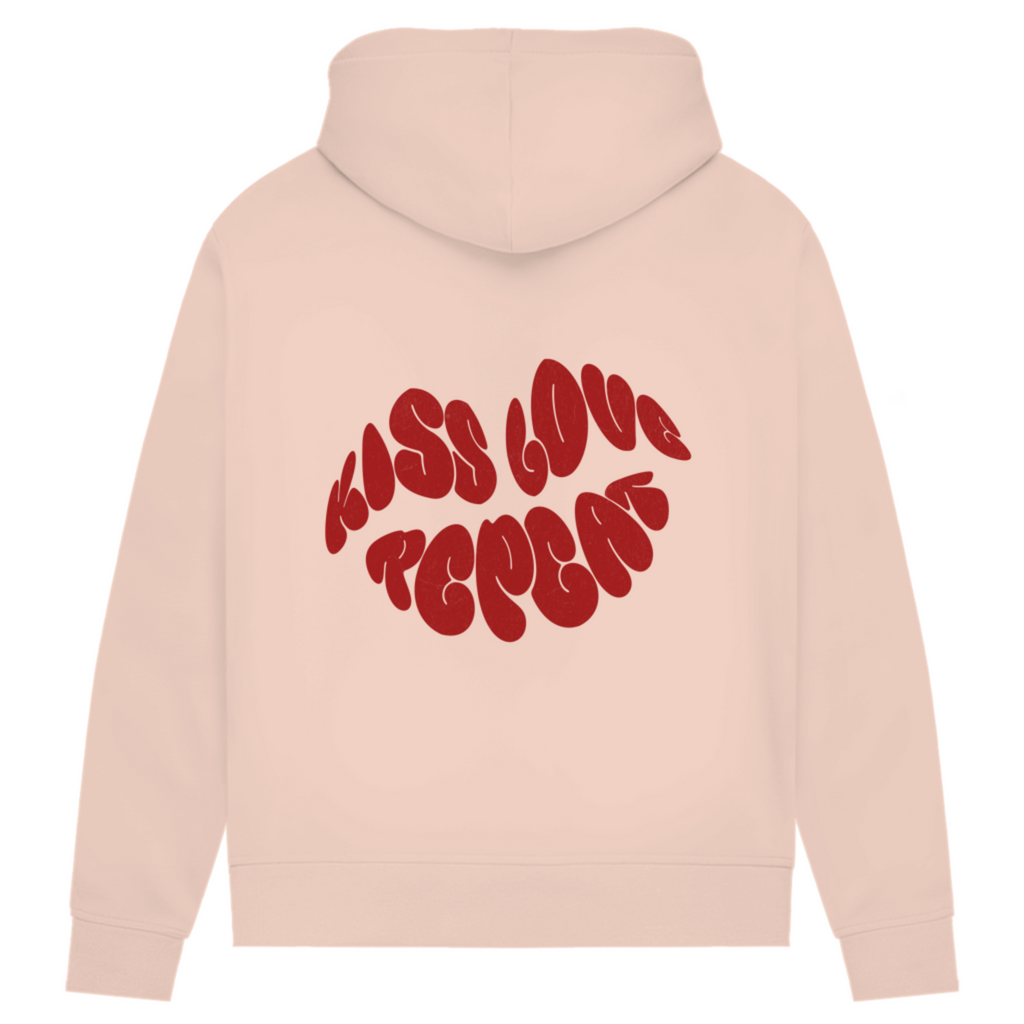 Kiss Love Repeat - Damen Premium Bio Hoodie