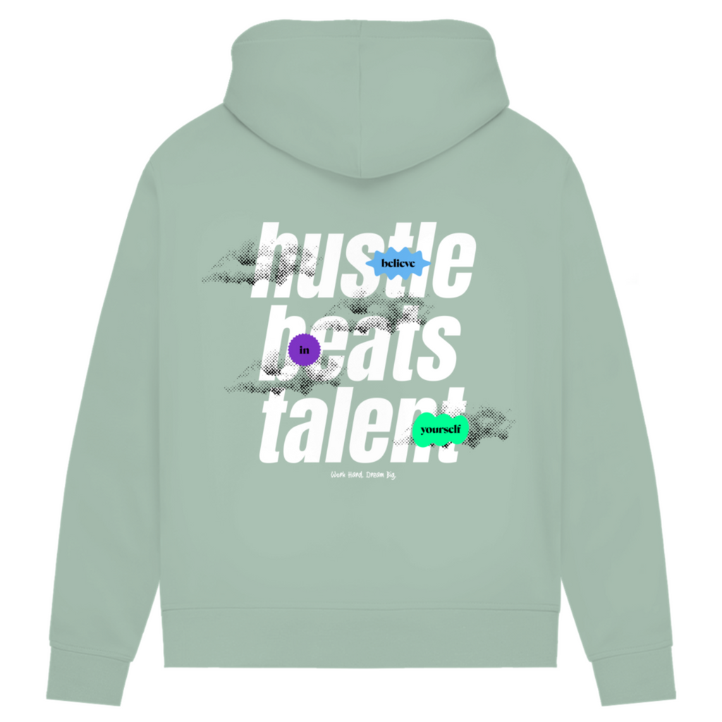 Hustle beats Talent - Damen Premium Bio Hoodie