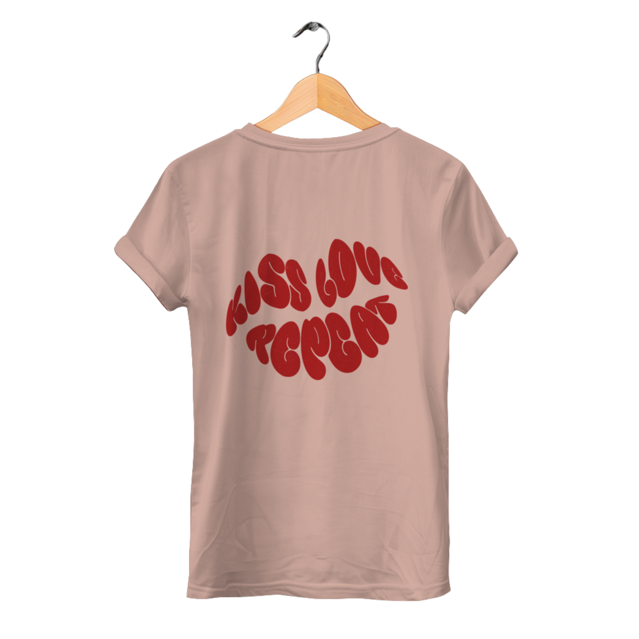 Kiss Love Repeat - Damen Premium Bio T-Shirt